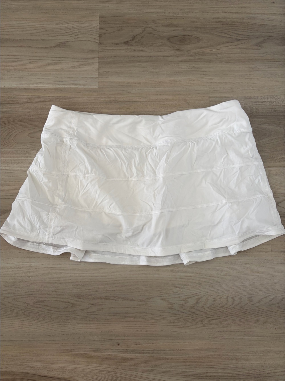 lululemon white pace rival tennis skirt
